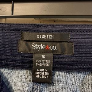 Style&co stretch blue jeans size 10
